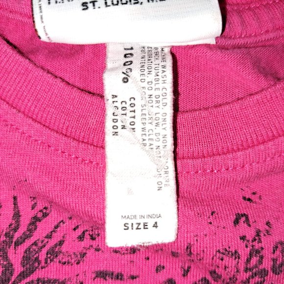 Harley Davidson Motorcycles Girls Pink Wild Child Okoboji Iowa Short Sleeve Tee - Picture 5 of 6